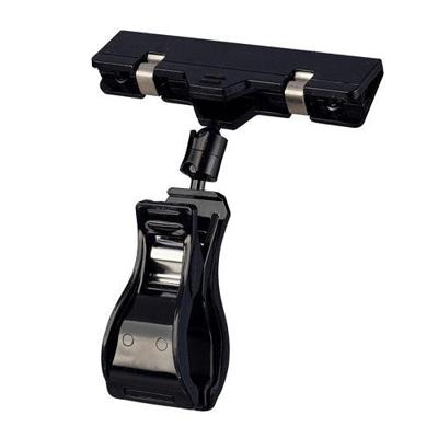 Pop-clip L zwart klem groot kaarth.groot