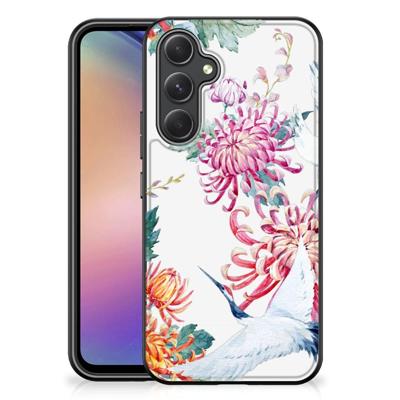 Samsung Galaxy A54 Dierenprint Telefoonhoesje Bird Flowers