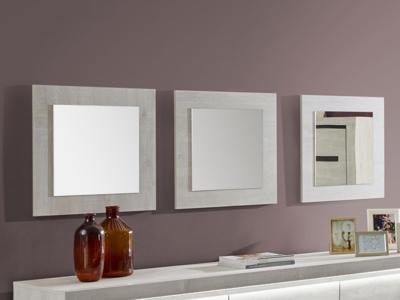 Set van 3 spiegels LUDIVINE andes eik