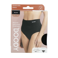 Boody Menstruatieondergoed Tailleslip Zwart Licht Maat XS - thumbnail