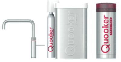 Quooker Cube Fusion Square RVS met Pro3-VAQ Boiler