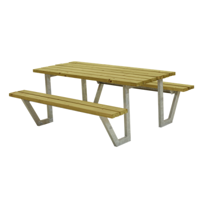 Picknicktafel Stalen Frame Wega Geïmpregneerd Hout
