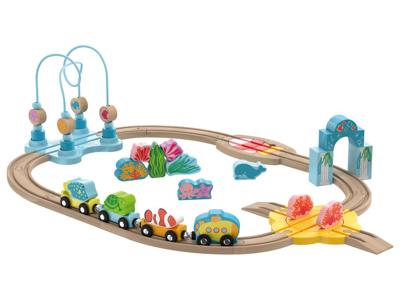 lupilu Houten treinset (Onderwaterwereld)