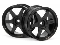 Te37 wheel 26mm black (0mm offset)