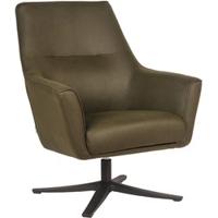 LABEL51 Draaibare Fauteuil 'Tod' Microfiber, kleur Army Green - thumbnail