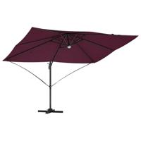 VidaXL Parasol bordeaux rood 351 x 250 x 253 cm polyester en aluminium - thumbnail