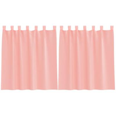 Gordijnen voile met roedezakken 2 st roze Gordijnen voile met roedezakken 2 st roze