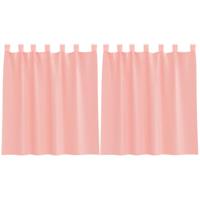 Gordijnen voile met roedezakken 2 st roze - thumbnail
