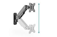 Digitus DA-90396 Monitor-wandbeugel 1-voudig 33,0 cm (13) - 81,3 cm (32) Zwart, Zwart (mat) Draaibaar, In hoogte verstelbaar, Kantelbaar, Kantelbaar en - thumbnail