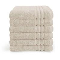 Byrklund Handdoek 50x100 cm 500gram Beige - 6 stuks - thumbnail