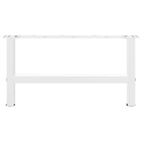 Salontafelpoten 2 st 70x(30-31) cm staal wit - thumbnail