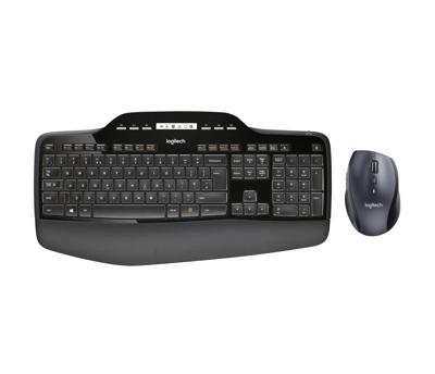 Logitech Wireless Desktop MK710 toetsenbord RF Draadloos QWERTY Engels Zwart Logitech Wireless Desktop MK710 toetsenbord RF Draadloos QWERTY Engels Zwart