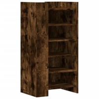 VidaXL Schoenenkast 52x37,5x100 cm bewerkt hout gerookt eikenkleurig - thumbnail