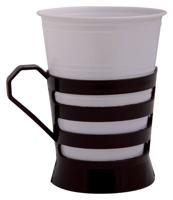 Bekerhouder bruin voor bekers - thumbnail