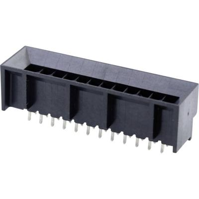 Molex 444322402 Male header, inbouw (standaard) Totaal aantal polen: 24 Rastermaat: 3 mm Inhoud: 1 stuk(s) Tray