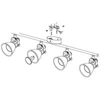 Eglo Design plafondspotSeras 2 4-lichts - 98408 - thumbnail