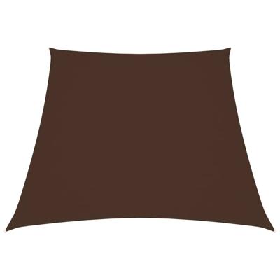 Zonnescherm trapezium 3/4x2 m oxford stof bruin Zonnescherm trapezium 3/4x2 m oxford stof bruin