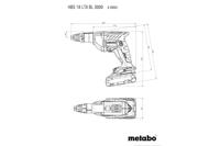 Metabo HBS 18 LTX BL 3000 Accu-Bandschroefmachine | 18 V | Excl. accu's en lader | In Metabox 145 L 620062840 - thumbnail