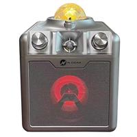 N-GEAR Disco Star 710 Silver - Draadloze Karaoke Bluetooth Speaker - Sterrenprojector - 2 Microfoons - thumbnail