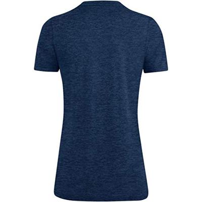 JAKO 6129D T-Shirt Premium Basics Dames - Marine Gemeleerd - 38