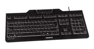 CHERRY KC 1000 SC toetsenbord Universeel USB AZERTY Belgisch Zwart