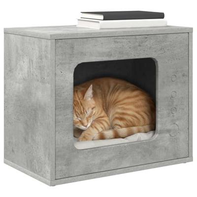 Kattenhuis Beton 51 x 30 x 42 cm Bewerkt hout Kattenhuis Beton 51 x 30 x 42 cm Bewerkt hout
