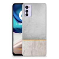 Motorola Moto G42 | Bumper Hoesje | Wood Concrete - thumbnail