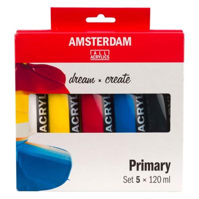 Bruynzeel Amsterdam standard series acrylverf primaire set 120ml, 5dlg.