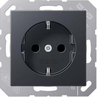 Jung A1520BFANM Wandcontactdoos Inzetstuk 1-voudig Antraciet 1 stuk(s) - thumbnail