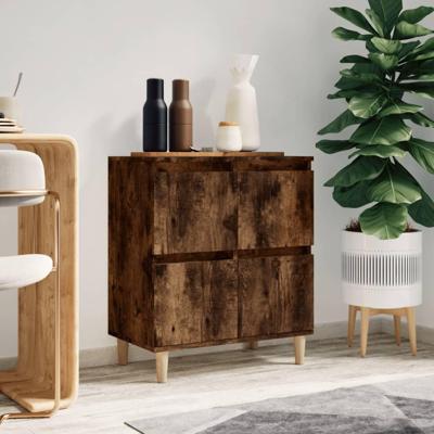 Dressoir 60x35x70 cm bewerkt hout gerookt eikenkleurig Dressoir 60x35x70 cm bewerkt hout gerookt eikenkleurig