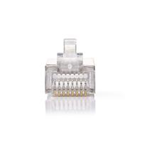 RJ45-Connector | Male | Stranded STP CAT5 | Recht | Verguld | 1 Stuks | PVC | Transparant | Doos - thumbnail