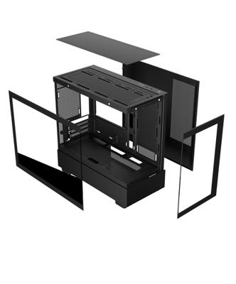 ATX Semi-toren BehuizingKEEP OUT XC-301 GLASS Zwart - thumbnail