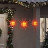 VidaXL Kerstlampen met led&apos;s 3 st inklapbaar rood - thumbnail