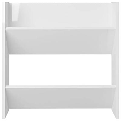 VidaXL Wandschoenenkasten 4 st 60x18x60 cm bewerkt hout hoogglans wit