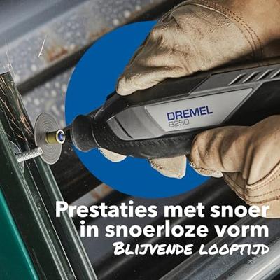 Dremel 8250-5/65 Platinum+ Box 12V F0138250JF Multifunctioneel gereedschap 12 V 2 Ah Aantal meegeleverde accus: 2