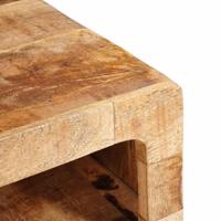 Bijzettafel met plank Bruin 40 x 32 x 46 cm Massief Mango Hout - thumbnail