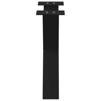 Salontafelpoten 2 st X-vormig 50x(42-43) cm staal zwart