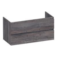 Brauer Joy - Onderkast - 100 cm - met 2 Softclose Lades Greeploos en 1 Sifon Uitsparing - Driftwood - thumbnail