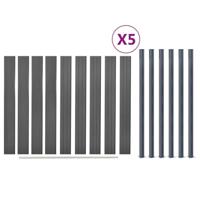 Schuttingpaneelset 872x186 cm HKC grijs - thumbnail