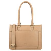 Hide & stitches jura leren schoudertas-Sand - thumbnail