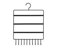 LYVION Oorbellenrekje met hanger - Zwart - thumbnail