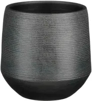 Mica Decorations bloempot Evora 19x18cm donker groen - thumbnail