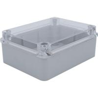 Kabeldoos - Lasdoos - Velvalux Panoboxpro - Verdeeldoos - IP65 - IK10 - 145x190x80mm - Grijs - Transparant Deksel - thumbnail