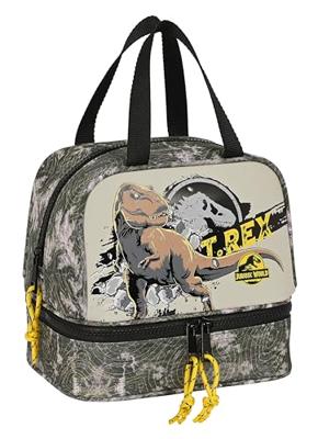 Lunchtrommel Jurassic World Warning Grijs 20 x 20 x 15 cm Lunchtrommel Jurassic World Warning Grijs 20 x 20 x 15 cm