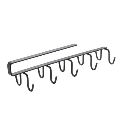 Metaltex Kopjesrek voor 10 Kopjes 6x6x25 cm Zwart