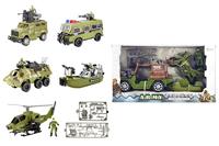 Army Militair Voertuig + Soldaat en Accessoires Verschillende Uitvoeringen - thumbnail
