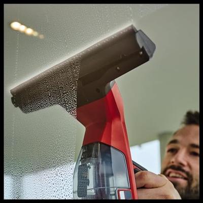 Einhell Brillianto Power X-Change Raamreiniger Rood, Zwart Aantal meegeleverde accus: 0 - thumbnail
