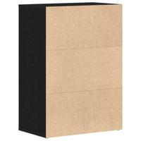 Schoenenrek met lade Zwart Eiken 60 x 35 x 84 cm Bewerkt hout - thumbnail