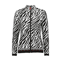 CMP Reflected Dames Fleece Nero-Bianco S - thumbnail