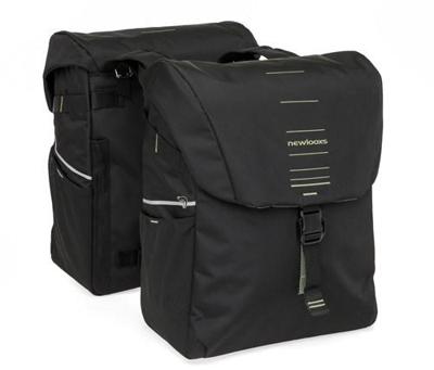 Newlooxs New looxs vigo 536.155 zwart/groen dubbeltas 40l